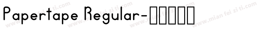 Papertape Regular字体转换